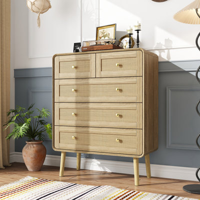 Ceriyah Vertical 5 Rattan Chest Of Drawer by Bay Isle Home