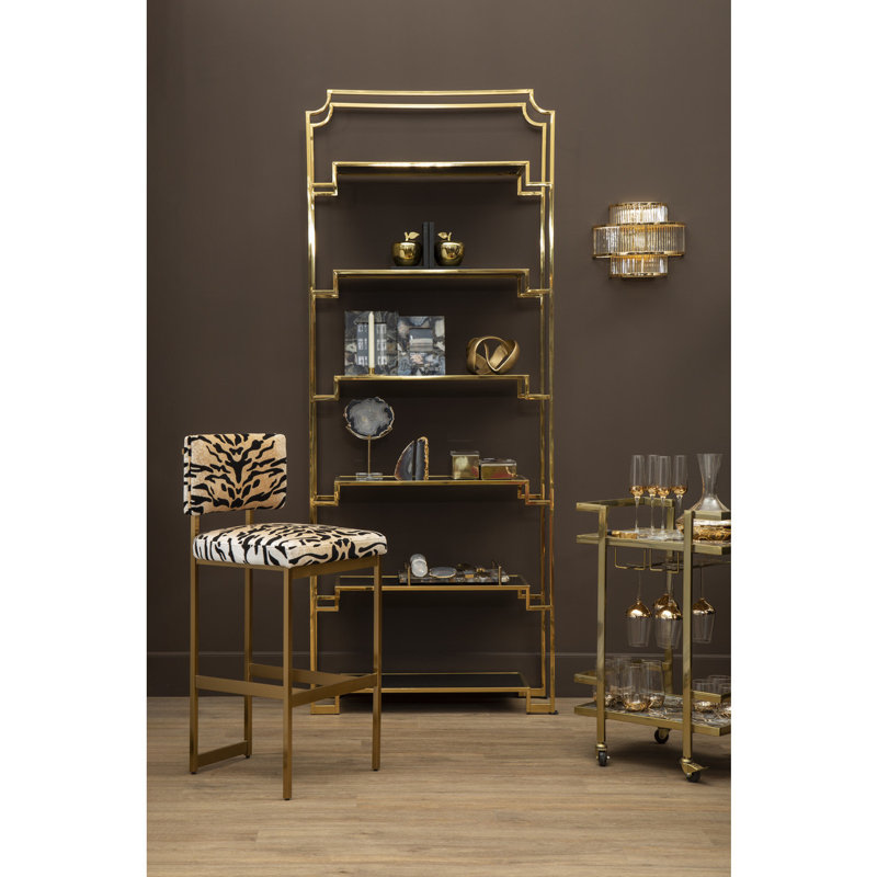 Drummond Metal Bar Cart, Gold