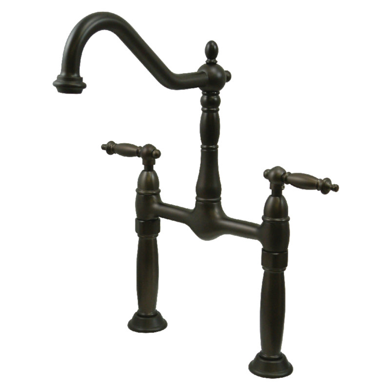 Robinet de lavabo pour navire large Victorian, Bronze huilé