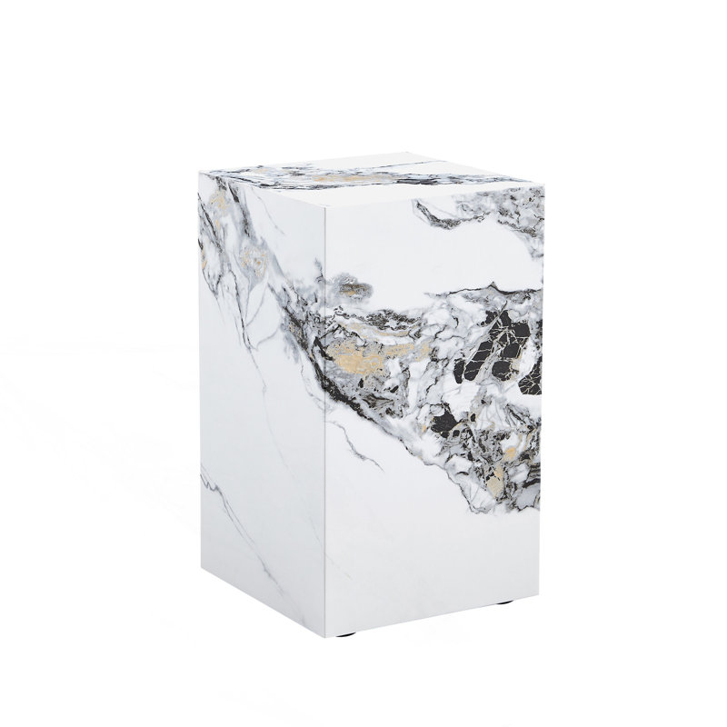 Modern Coffee Table With Marble Textured Patterns