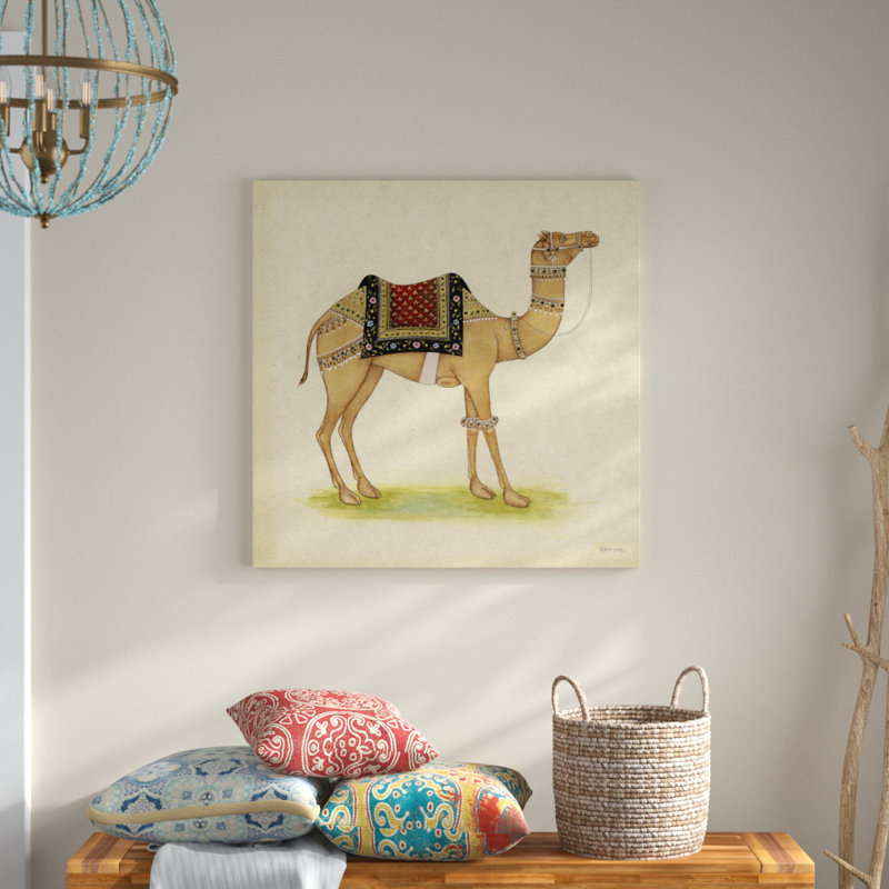 On FAP Camel From India I by Ram Babu - Wrapped Canvas Print, 91cm H x 91cm W