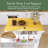 53" Drop-Leaf Countertop Kitchen Cart With Spice Rack & Towel Rack-816853042