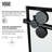 Elan 56-60" W x 74" H Sliding Frameless Shower Door with 3/8" Clear Glass