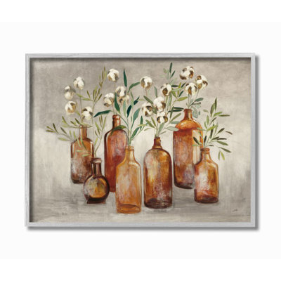 Tiges de fleur de coton champêtre par Albena Hristova - impression