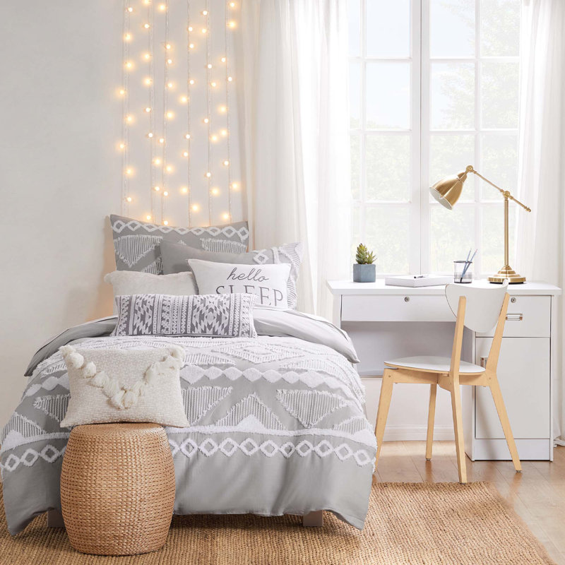 Harleson Grey Twin Comforter Set