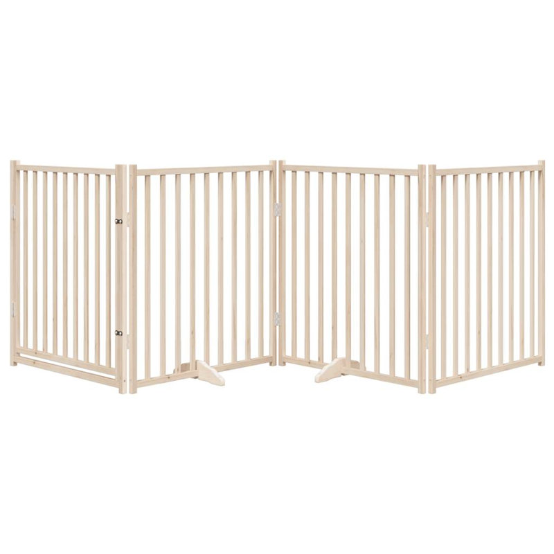 Talala Solid Wood Dog House Door, Beige, 90cm H x 320cm W x 2cm D