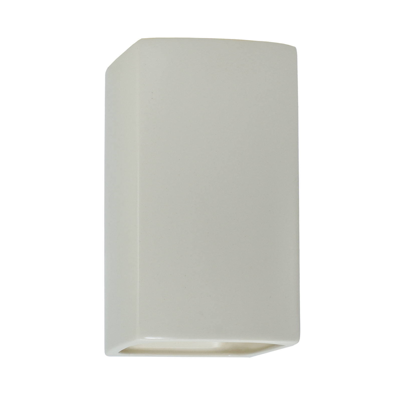 Nomad Ceramic Outdoor Light, Matte White, Integrated LED, 9.5" H x 5.25" W x 4.5" D