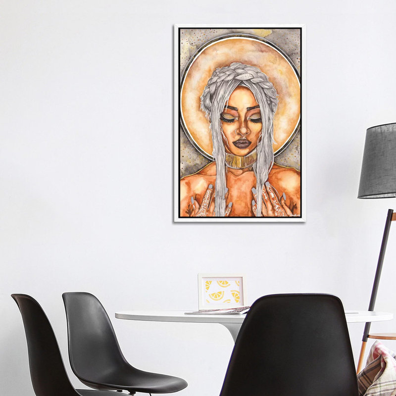 Serenity - Painting on Canvas, White Framed, 101.6cm H x 66.04cm W x 3.81cm D