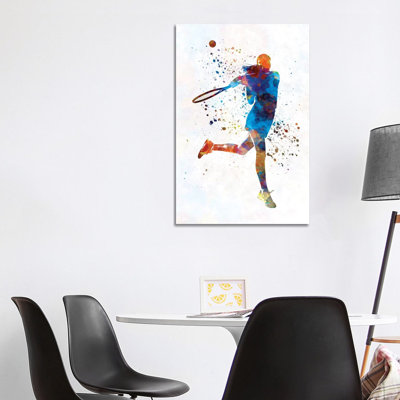 Woman Tennis Player 03 by Paul Rommer - Painting on Canvas