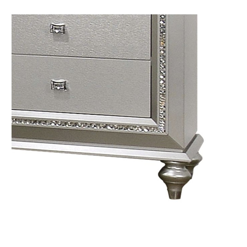 Table de chevet Kaitlyn Champagne Finish Champagne