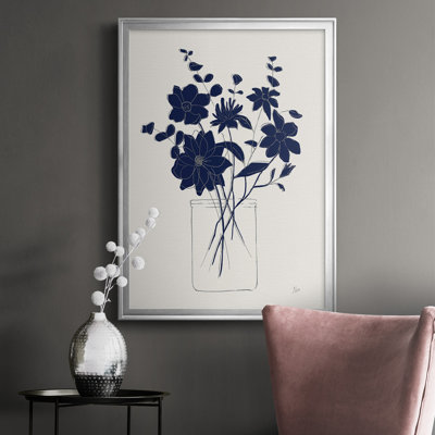 " Indigo Sketch Bouquet II "