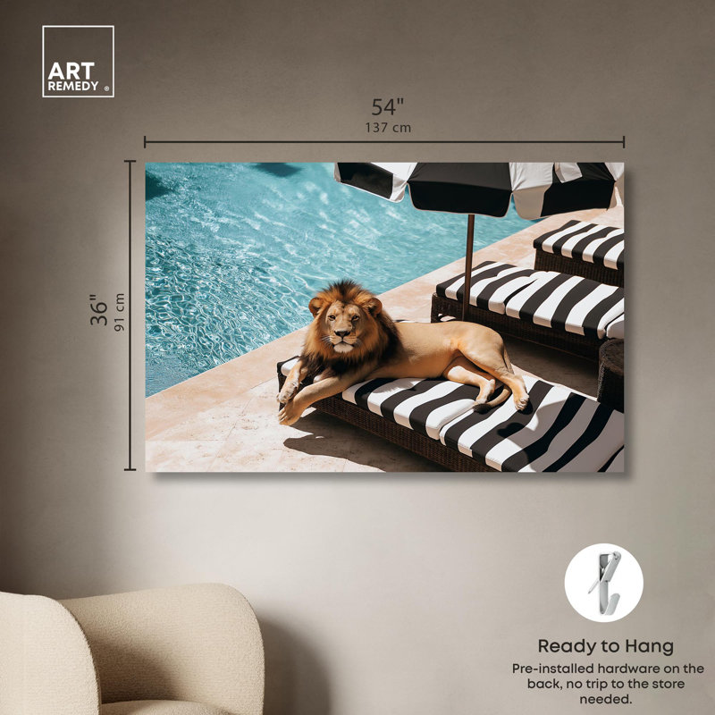 Art rétro, toile de photographie rétro, King of Comfort, H 36 po x l 54 po, Toile tendue