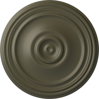 Endurathane Reece Ceiling Medallion, 21"OD x 1 1/4"P, (Fits Canopies up to 6 3/4")Hand-Painted Witch Hazel Finish