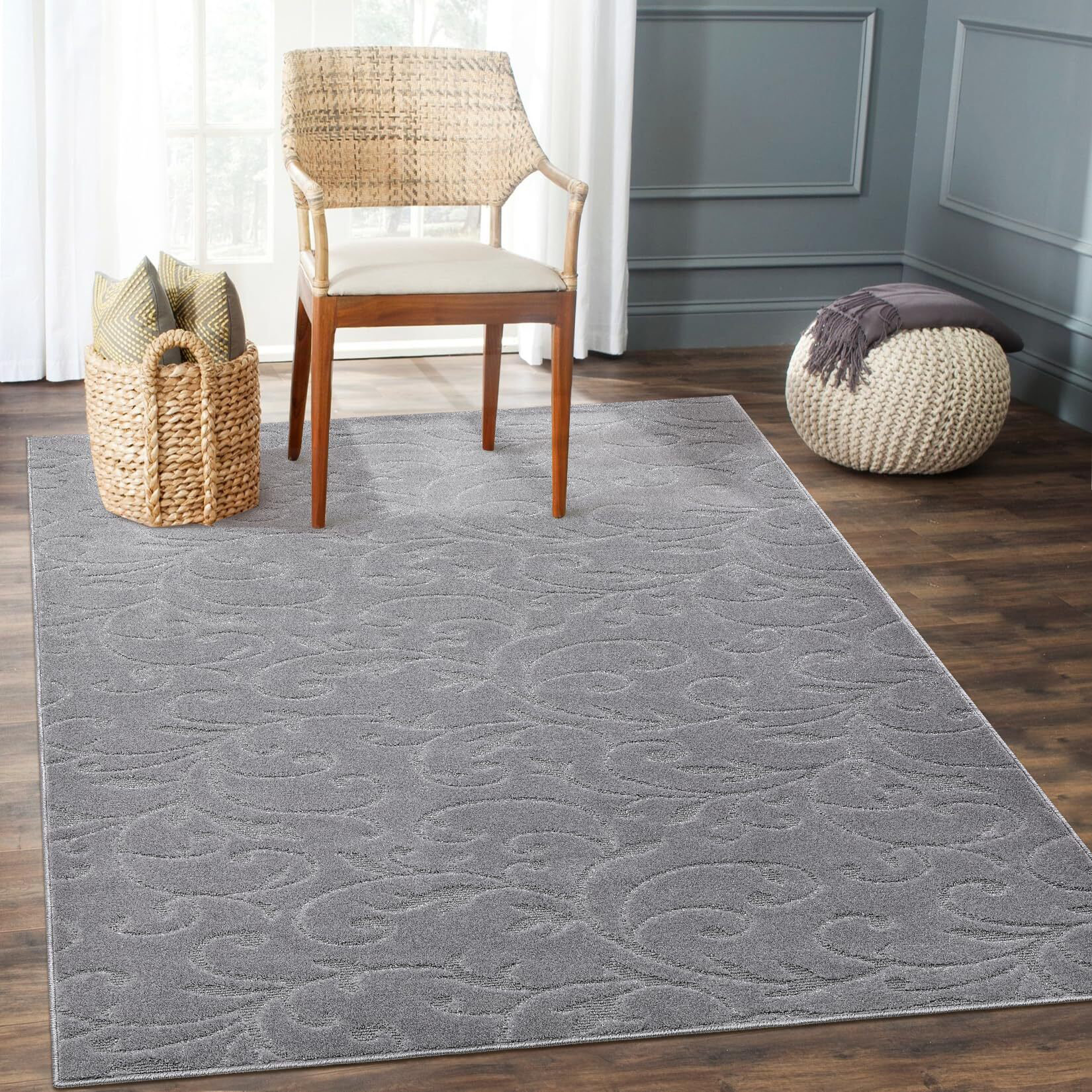 Red Barrel Studio® Tribal Indoor Area Rug Non Slip Throw Floor Cover ...