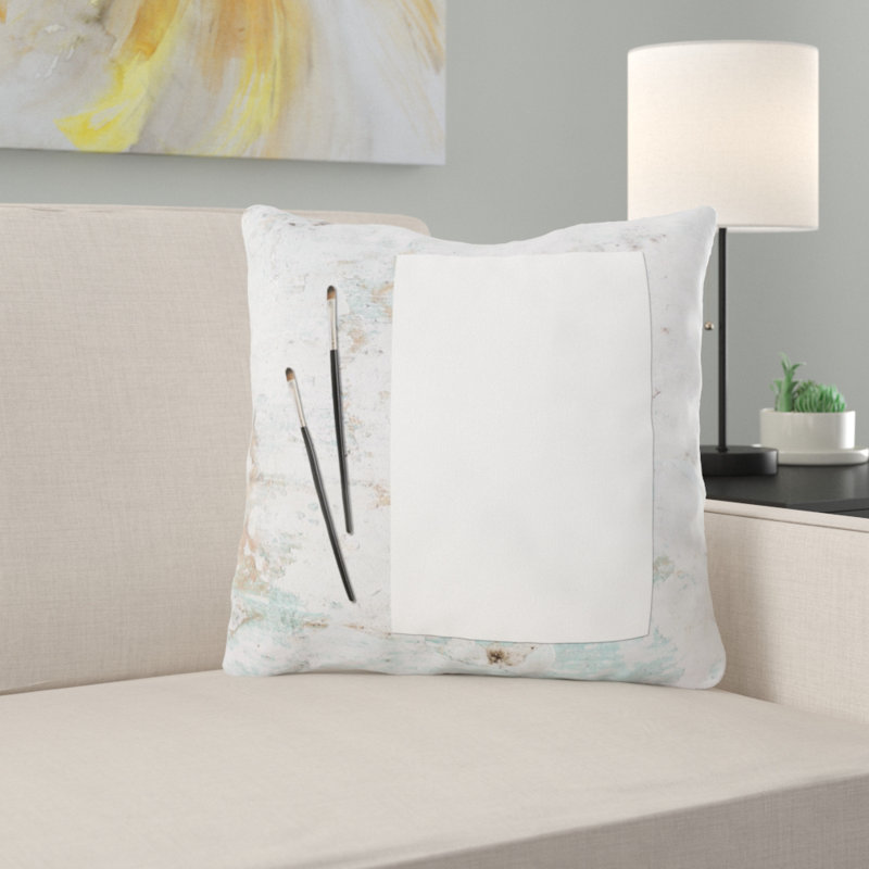 Coussin décoratif Bettencourt, Microsuède, Intérieur