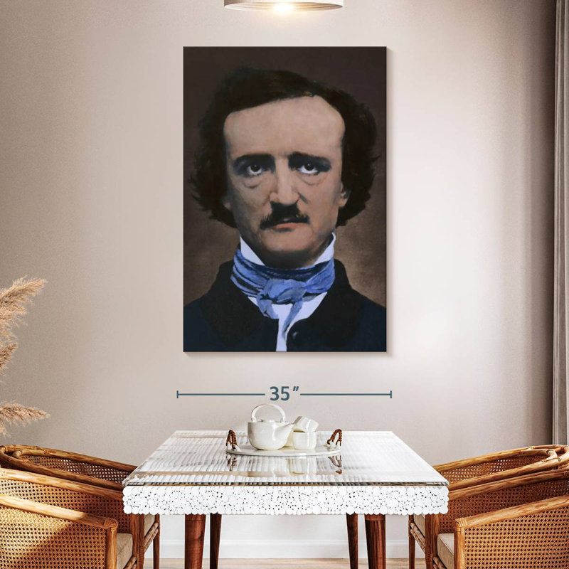 Leisha Edgar Allan Poe American Poet, 39" H x 26" W