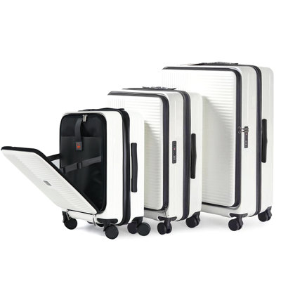 Luggage,with front opening,TSA approved lock,hardshell suitcase