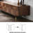 Modern Walnut TV Console with Geometric Design-1128972435