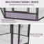 Clôture pliable portative pour chenil pour animaux