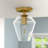 Alexsondra Glass Semi Flush Mount-176546865