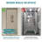 Bi-Fold Frameless Shower Door Walk in Pivot Clear Glass Hinge Shower Door 6mm With Tempered Glass and Explosion-Proof Film-125172983-125172986