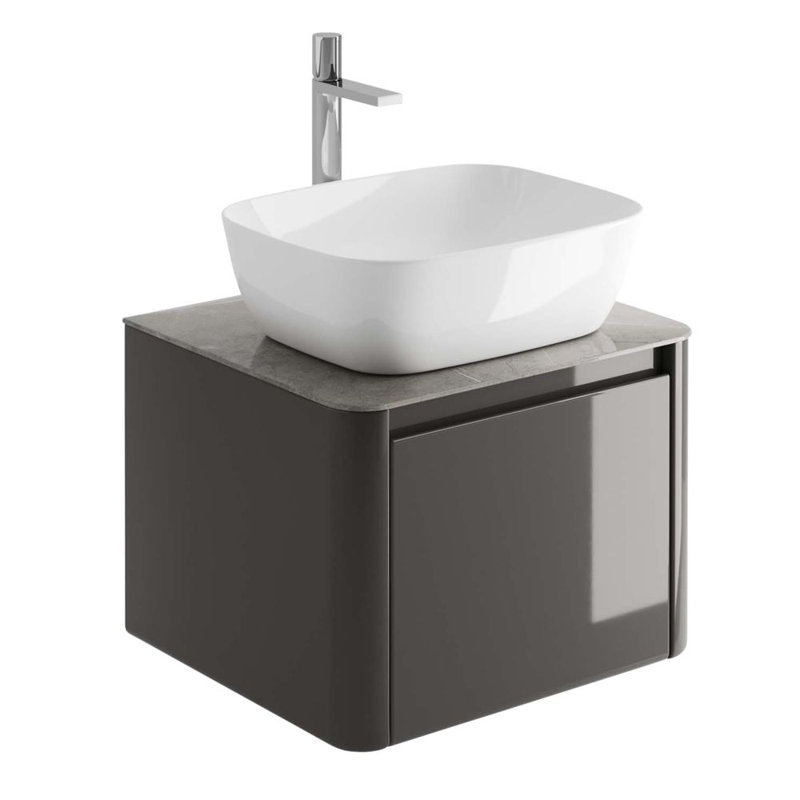 1397cm Single Bathroom Vanity Base Only in White, Titanium Grey, Grey