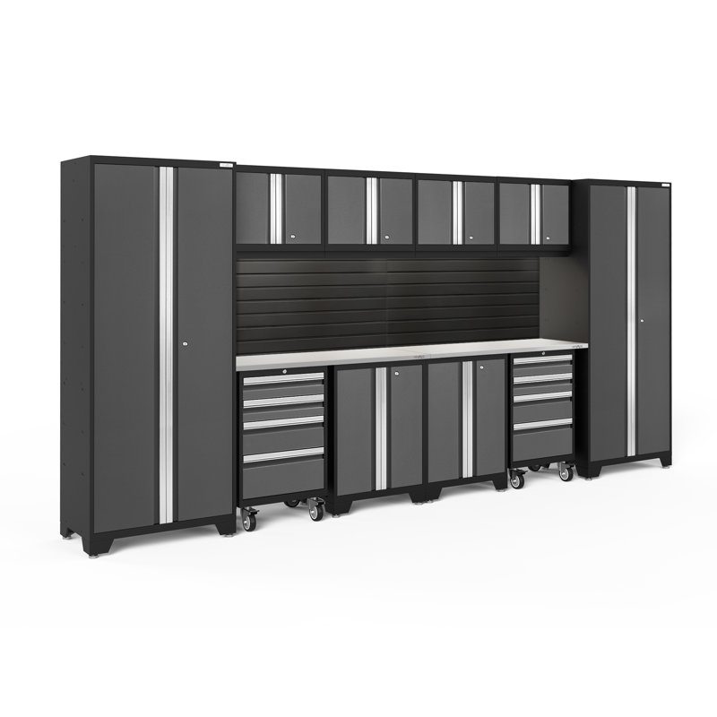 Bold Series 12 Piece Complete Storage System Set, Gray
