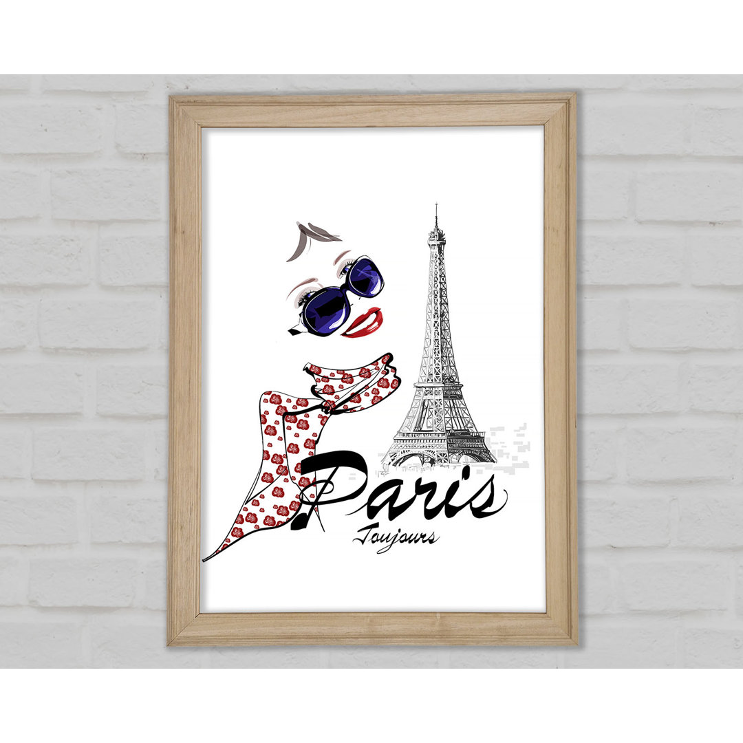 Paris Style Gerahmter Druck