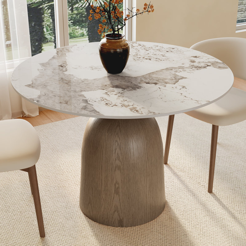 Table de salle à manger de petit déjeuner 39 po, H 29,52 po x L 39,37 po x l 39,37 po, Pandona, Dark Walnut