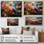 Perroquets, pays des rêves, impression sur toile-97092565-97092566