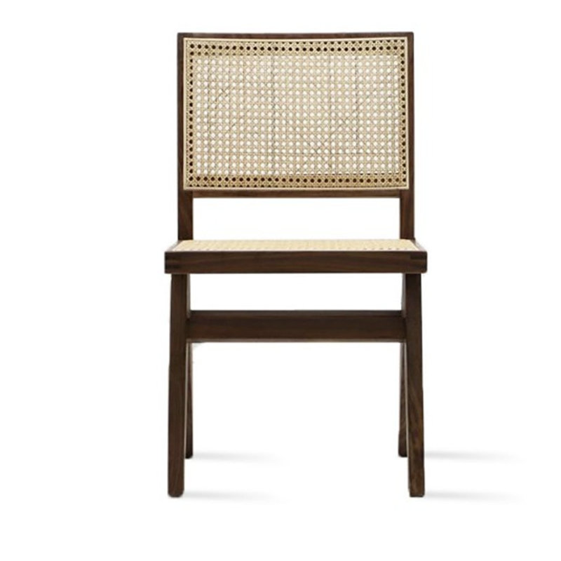 Chaise d'appoint Pierre J en noyer naturel