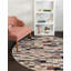 Tapis beige / noir à motif géométrique Tucson-73276216