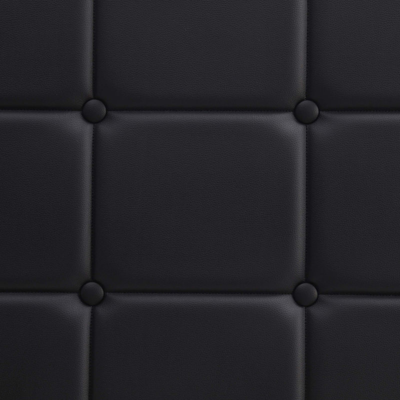 Nest Button Tufted Upholstered Adjustable Headboard, King, Black