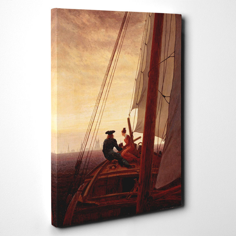 Friedrich Caspar David - Wrapped Canvas, 100cm H x 70cm W