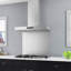 Hotte de cuisine murale rectangulaire 36 po avec veilleuse Ancona Moderna