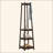 Vassen Coat Rack W/ 3-Tier Storage Shelves In Finish-543575136