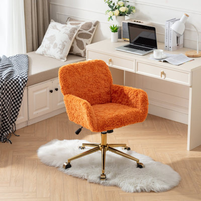 Chaise de bureau Furniture Furniture, chaise de bureau artificielle en poils de lapin