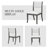 Cairo 2-Person Solid Wood Dining Table Set with Upholstered Chairs & Curved Legs-129020346