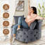 Fauteuil demi-tonneau en velours 36,6 po Keoka-365700109