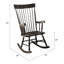 Chaise berçante à finition noire