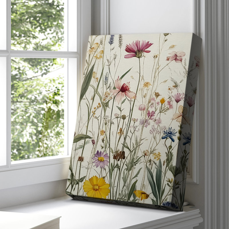 Toile tendue avec châssis Floral XCVII, H 60 po x l 40 po