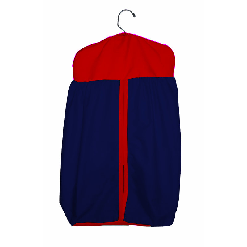Rangement pour lit de bébé Mckie, Marine / Rouge