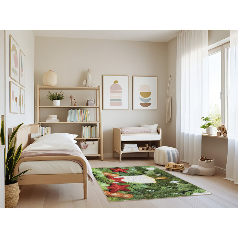 Tapis de zone verte poinsettia, Rectangle 3 pi x 5 pi