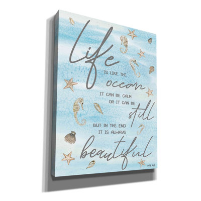 «Life is Like ...» par Cindy Jacobs, art mural sur toile