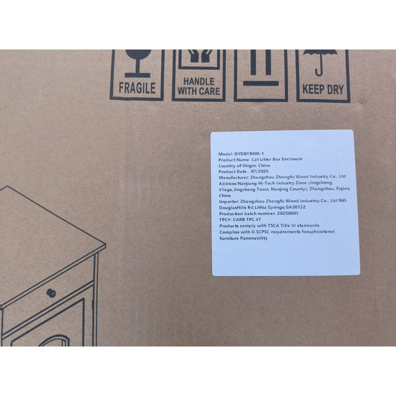 Enceinte de litière avec tiroir Sanjuan, Dark Espresso