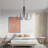 6 - Light Dimmable Black Candle Chandelier