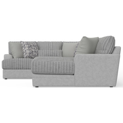 Titan - 3pc Sectional With Comfort Coil Seating And 9 Included Accent Pillows