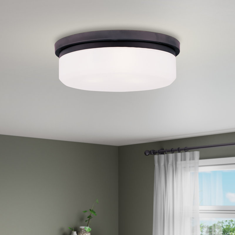 Plafonnier encastré Bahar, Chrome poli, H 4,63 po x l 15,5 po x P 15,5 po 