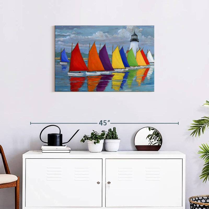 Mehar Rainbow Fleet, 20" H x 30" W