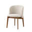 Abrey Upholstered Armchair with Wooden Base-1080008810-1080008813